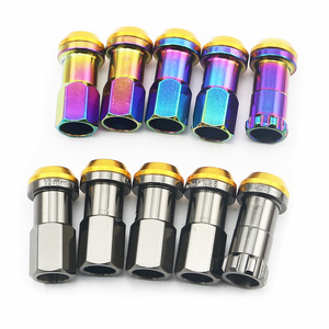 Auso-Racing Racing Lug <b>Nuts</b> M12x1.25 M12x1.5 Titanium Coated Anti-Theft For Wheel Upgrade - Product Image 2