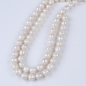 Perlas de Agua Dulce Blancas de 12-13 mm de Zhuji Pearl Wholesale, Perlas Sueltas Naturales en Hilo para Joyería DIY - Product Image 1