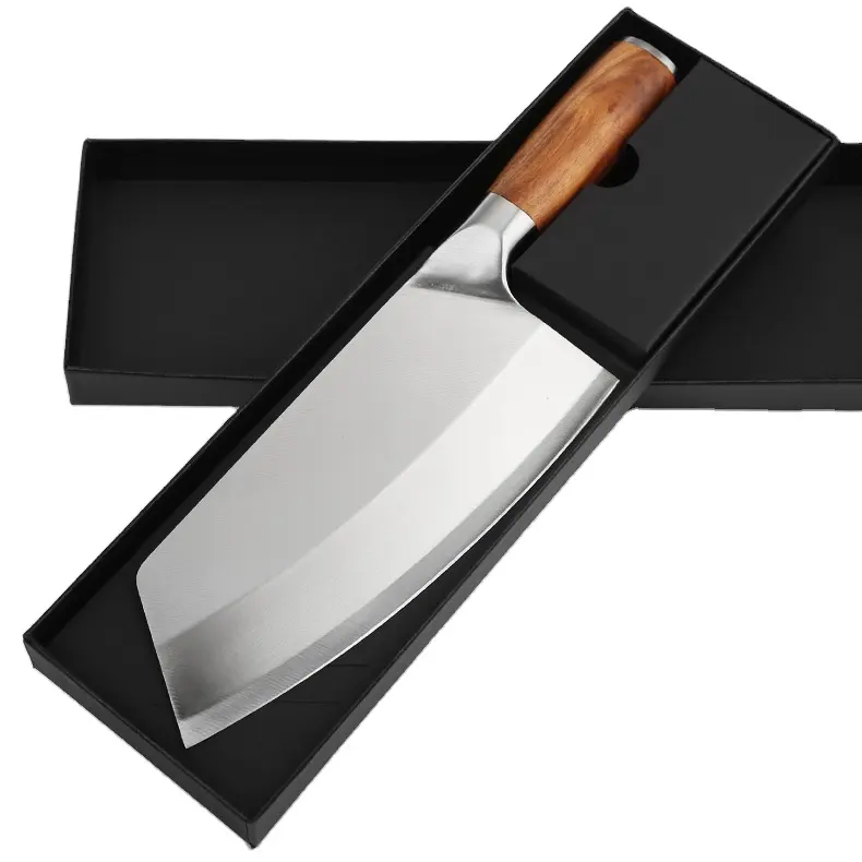 Gift Box Verpakt Rvs Blade Groente Cleaver Keuken Bestek Chinese Koksmes