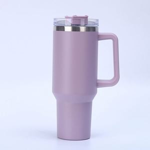 40oz <b>Travel</b> Car H1.0 <b>Handle</b> Tumbler Stainless Vacuum <b>Mug</b> Lid Straw Non-Slip ODM Custom Design - Product Image 1