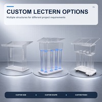 Table de conférence moderne pliable multifonctionnelle en acrylique haute transparence sur mesure, grande taille, amovible, pour usage commercial