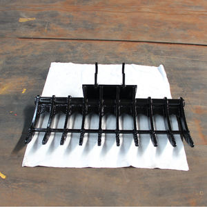 Râteau à racines pour <span class=keywords><strong>mini</strong></span>-excavatrice, vente chaude, défrichement de jardin, OEM/ODM - Product Image 6