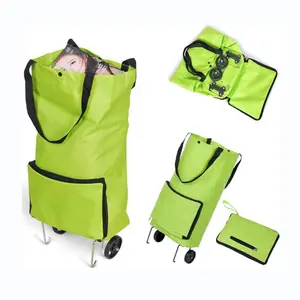 Складная портативная Компактная сумка-тележка для тяжелых условий эксплуатации, легкая тележка для покупок с вращающимися поворотными колесами для дома