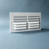 Grille d'aération rectangulaire 10*6 en acier laminé à froid, haute qualité, facile à nettoyer, pour usage domestique et commercial, système HVAC.
