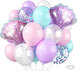 Fancy Girl Sealife Baby Shower Cute Gender Green Purple Wedding Pastel Party Birthday Mermaid Theme <b>Kit</b> Set Balloon Arch Garland - Product Image 1