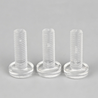Vis à tête fraisée en polycarbonate PC M2 M3 M4 M5 M6 M8 M10, vis de machine en plastique