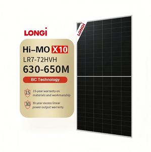 Panel Solar Monocristalino LONGi HiMO 10 645W 650W 660W 670W HPBC 2.0 LR7-72HVH para Generación de Energía en Techos Comerciales y Residenciales - Product Image 1