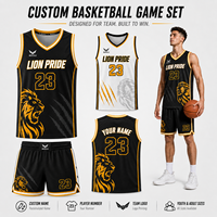 Desain Kustom Lion Pride Full Sublimation Solusi Satu Atap Hoodie Jaket Polo T-Shirt Celana Snap Kaus Kaki Pakaian Tim Basket