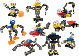 Juego de bloques de construcción de gran tamaño con tema de Ingeniería de Ciencia y Tecnología de 160 piezas al por mayor, juguete educativo de creatividad para niños - Product Image 5