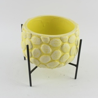 Pots à fleurs en ciment écologiques faits à la main, pots à bonsaï sculptés avec un design moderne pour la décoration de la maison et du jardin, capacité de 1 à 2 L