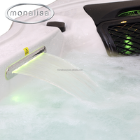 Baignoires de massage en acrylique, spas à remous en fibre de verre, spas Balboa, spas extérieurs