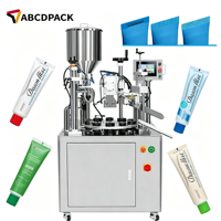 Machine de remplissage et de scellage rotative pour tubes souples, alimentation automatique des tubes pour onguents et gels cosmétiques