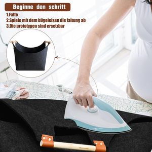 <span class=keywords><strong>Panier</strong></span> de transport en feutre grande capacité avec poignées renforcées pour bûches de poêle à <span class=keywords><strong>bois</strong></span>, idéal pour foyer intérieur - Product Image 5