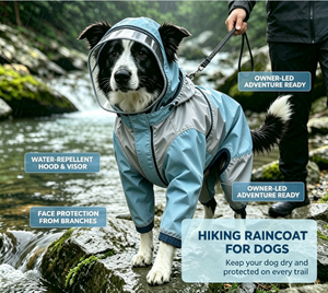 Impermeable para Perros con Visera Transparente, Chaqueta Ajustable a Prueba de Viento para Perros Pequeños y Grandes, para Senderismo al Aire Libre - Product Image 2