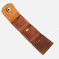 PU Leather Guitar Pick Holster and UKulele Pick Storage Bag Three-Fold Stringed Instruments Parts & Accessories Storage Box