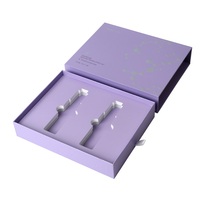 Boîte de papier cosmétique à tiroir violet Offre Spéciale Emballage de bouteille d'huile de beauté Boîte de soins de la peau