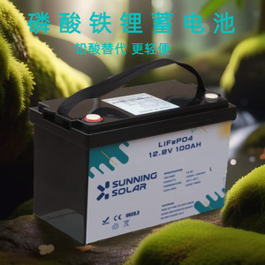 Batterie Li-ion 12V 100Ah rechargeable pour stockage d'énergie solaire industrielle - Product Image 2
