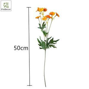 Commercio All'ingrosso della fabbrica 10 Teste Realistica Colorful Artificiale di Seta della Margherita del Fiore Margaret Giallo Blush Arancio Viola Bianco Per La Casa - Product Image 5