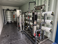 Usine de traitement d'eau par osmose inverse conteneurisée 6000 LPH avec réservoirs FRP pour usine d'embouteillage d'eau 6T/H Eau de forage OEM