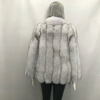 Manteau en fourrure de renard pour femmes, manteau d'hiver chaud, vente en gros de manteaux en fourrure véritable, manteaux en fourrure véritable épais pour femmes