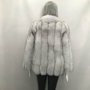 महिला लोमड़ी फर कोट सर्दियों गर्म ओवरकोट थोक वास्तविक फर कोट महिलाओं मोटी फर कोट - Product Image 6