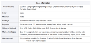 للبيع بالجملة من المصنع ، شرفة خارجية للاستلقاء تحت الشمس بلا جاذبية ، للاستخدام في الحديقة والشاطئ - Product Image 6