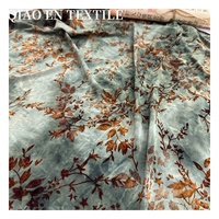 Tissu Spandex fait main fleur brûlée flocage tie-dye nouveau Style chinois Jacquard Stretch rétro Cheongsam robe matériel