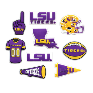 Gantungan Kunci Sepatu Karet PVC Gaya Tim Sepak Bola Amerika JX American Hot Football Team <span class=keywords><strong>LSU</strong></span> Tigers untuk Hadiah - Product Image 1