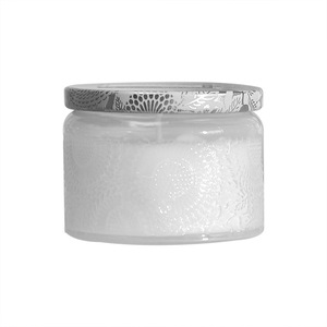 Bougie parfumée en verre gaufré personnalisée, vente en gros, décoration d'intérieur, cadeau d'anniversaire créatif, ornements, aromathérapie - Product Image 5