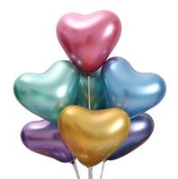Ballons métalliques en latex imprimés de 10/12 pouces avec logo personnalisé pour la publicité de ballons de fête d'anniversaire de mariage