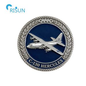 Pièces commémoratives personnalisées d'<span class=keywords><strong>avion</strong></span> de combat bombardier C17 C130 C141 de l'USAF, force aérienne américaine, pièces de défi d'<span class=keywords><strong>avion</strong></span> personnalisées - Product Image 2
