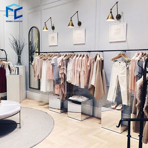 Fashion Boutique Creative Combined Wall Mounted Clothes Display <strong>Rack</strong>, <strong>Cloth</strong> Display <strong>Stand</strong> - Product Image 3