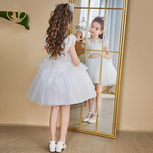 NIMBLE Verano 3-12 Y Blanco Lentejuelas Flor Niñas Vestidos Niños Fiesta de noche <span class=keywords><strong>Ropa</strong></span> <span class=keywords><strong>Primera</strong></span> Comunión Vestido de bautizo - Product Image 4