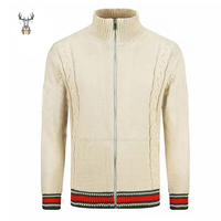 Nanteng Maßgeschneiderte Strickjacke für Herren mit Reißverschluss, 100% Baumwolle, Hohe Qualität, Vintage-Stil, Geringe Mindestbestellmenge
