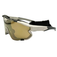 Lunettes de tir d'extérieur Taiwan PS1004, anti-vent, pour jeux CS et pêche, polarisées, protection UV400 %, branches interchangeables en PC