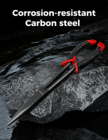 Pince de pêche multifonctionnelle en acier au carbone de 11 pouces, à bec long, antirouille, durable, haute dureté, dégaineur d'hameçons et coupe-anneaux brisés