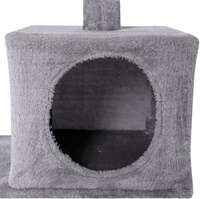 Jeu de chat Simons gris Original de chine, jouet pour chat, plateau tournant heureux avec animal de compagnie, maison de jeu avec rayures