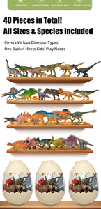 Grand kit de <span class=keywords><strong>jeu</strong></span> dinosaure pour enfants, jouet Tyrannosaurus <span class=keywords><strong>Rex</strong></span> avec boîte de rangement empilable et carte de <span class=keywords><strong>jeu</strong></span> - Product Image 6