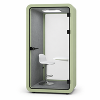 Cabine de bureau acoustique modulaire personnalisée, cabine de téléphone insonorisée, cabine de bureau amovible pour le travail en studio
