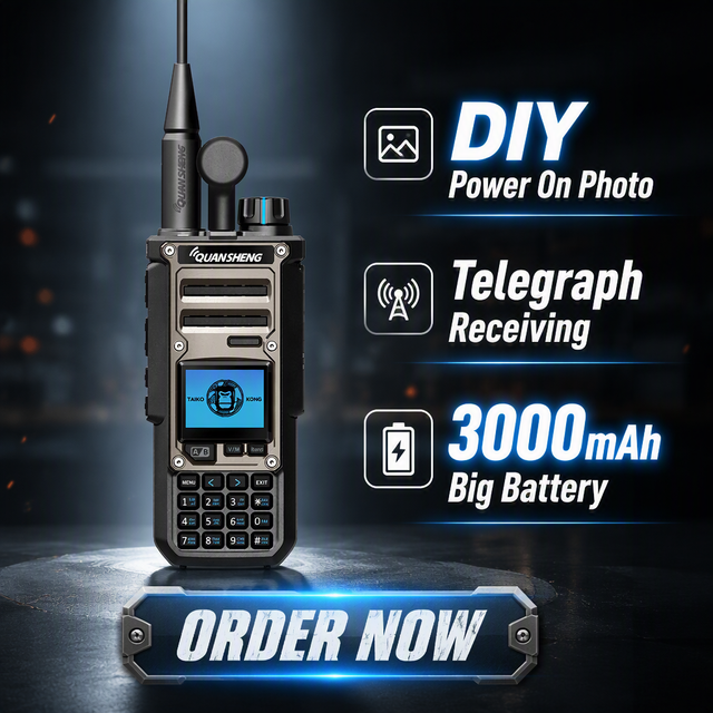 Powerful Performance TK11(8) 10W Output Handheld Analog Walkie Talkie Two Way Radio Frequency Meter Large LCD Display