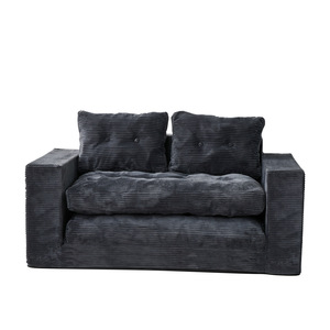 Canapé-lit moderne minimaliste en mousse convertible double usage, design carré sans cadre, décontracté pour salon domestique - Product Image 3