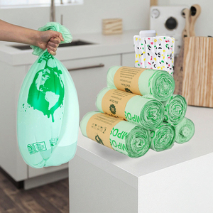 Bolsa de basura desechable biodegradable de almidón de maíz, 75 <span class=keywords><strong>90cm</strong></span>, almacenamiento de cocina, limpieza, bolsa de basura de PVC/PP reciclada, PLA - Product Image 1