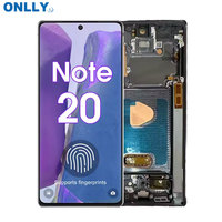 Para Samsung para Galaxy Note 20 5G Reemplazo de pantalla Super Original AMOLED Touch LCD Frame 1 año de garantía-Teléfono móvil