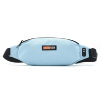 Sac banane noir avec logo personnalisé pour course à pied, randonnée, cyclisme, sac de taille, offre spéciale