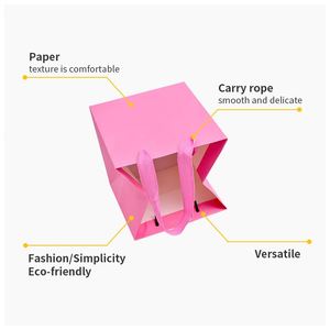 Sacs en papier carrés imprimés haute résistance 2025 en gros, personnalisables, en vente - Product Image 4