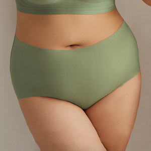 थोक प्लस एशियाई आकार m l xl 2xl 3xl 4xl 5xl आराम कोई ट्रेस ग्रीष्मकालीन वसा महिलाओं के निर्बाध पैंटी अंडरवियर - Product Image 1