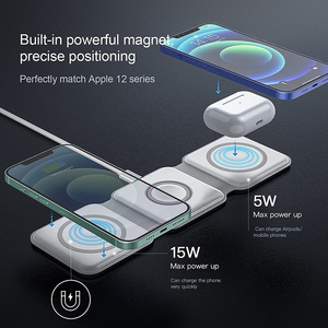 Cargador Inalámbrico Magnético Rápido de 15w, Estación de Carga 3 en 1 Plegable, Portátil, de Alta Velocidad para Teléfono, Electrónico, Nuevo Cargador Inalámbrico 2024 - Product Image 5