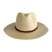 Chapeau Panama en paille à bord plat unisexe, avec logo personnalisé rayé tendance, accessoire en dentelle pour le quotidien, les loisirs, les voyages, les fêtes et les activités en plein air