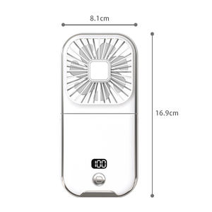 Ventilateur USB pliable haute vitesse avec affichage numérique à 100 vitesses Ventilateur portable portable pour bureau, maison, activités de plein air et voyages - Product Image 2