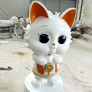 Personalizzato carino <span class=keywords><strong>volpe</strong></span> in fibra di vetro scultura su misura in fibra di vetro statua per la decorazione <span class=keywords><strong>della</strong></span> casa in fibra di vetro scultura - Product Image 2